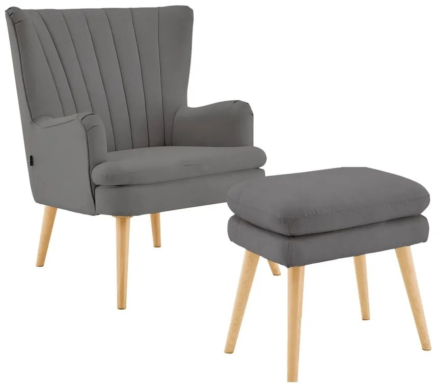 Poltrona grigia Zenia - Støraa