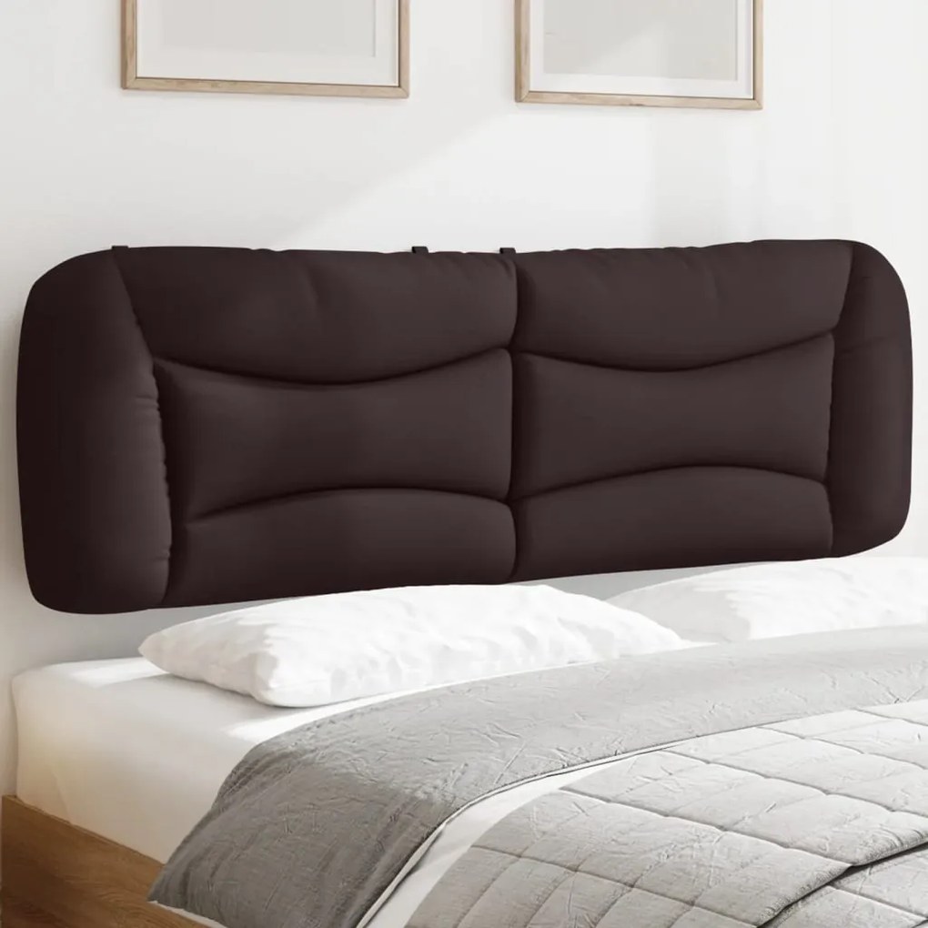 Cuscino testiera marrone scuro 160 cm in tessuto