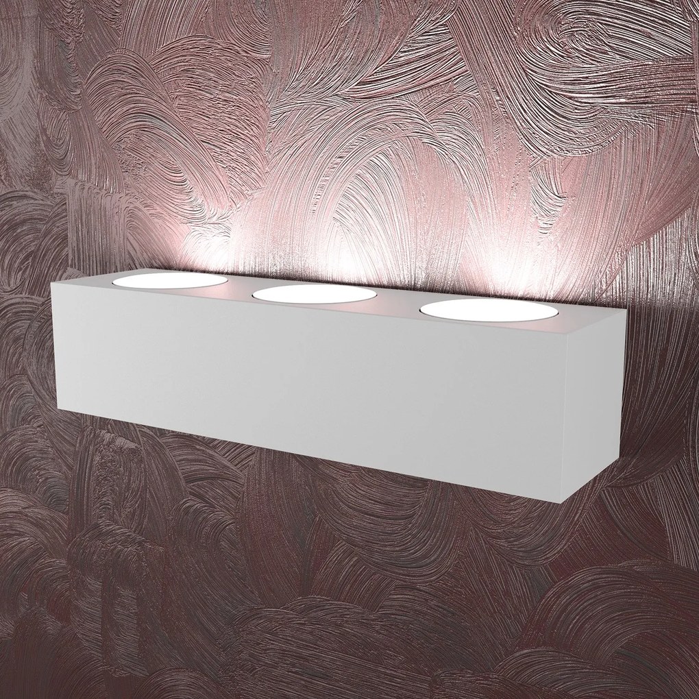 Applique Moderna Area Metallo Grigio 6 Luci Gx53