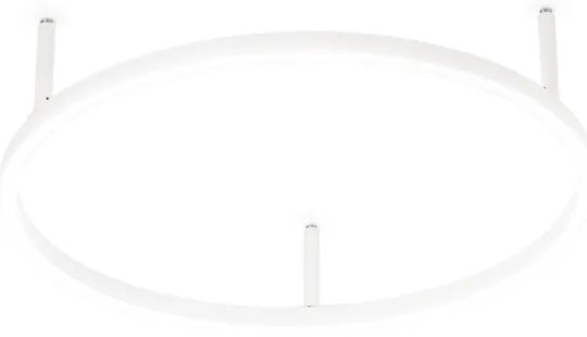 Plafoniera Moderna Oracle Alluminio-Materie Plastiche Bianco Led 32W 3000K