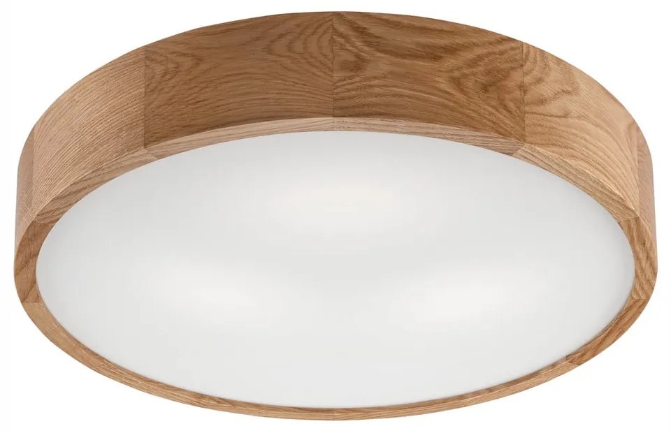 Lampada da soffitto marrone con paralume in vetro ø 47 cm Eveline - LAMKUR