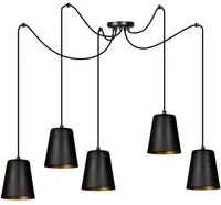 Lampada a Sospensione Link, Nero, Acciaio, N/x200x70 cm, EPIKASA