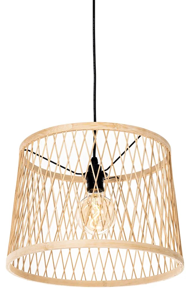 Lampada a sospensione da esterno intelligente in rattan 3 luci con LED - Calamus