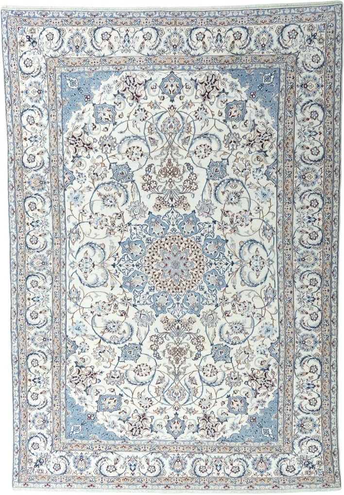 Nain Tappeto 360x250 Beige (Iran) Annodato A Mano