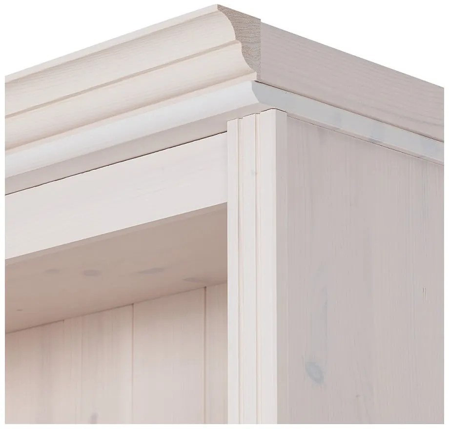 Set TV in legno di pino bianco 140x223 cm Anita - Støraa