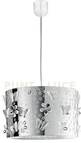 Sospensione butterfly cromo 1xe27 35x35x100cm i-butterfly-s35