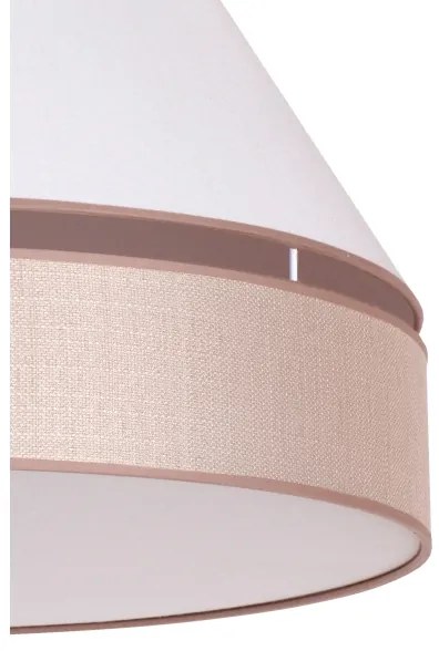 Duolla - Lampadario a sospensione con filo AVIGNON 2xE27/15W/230V bianco/beige