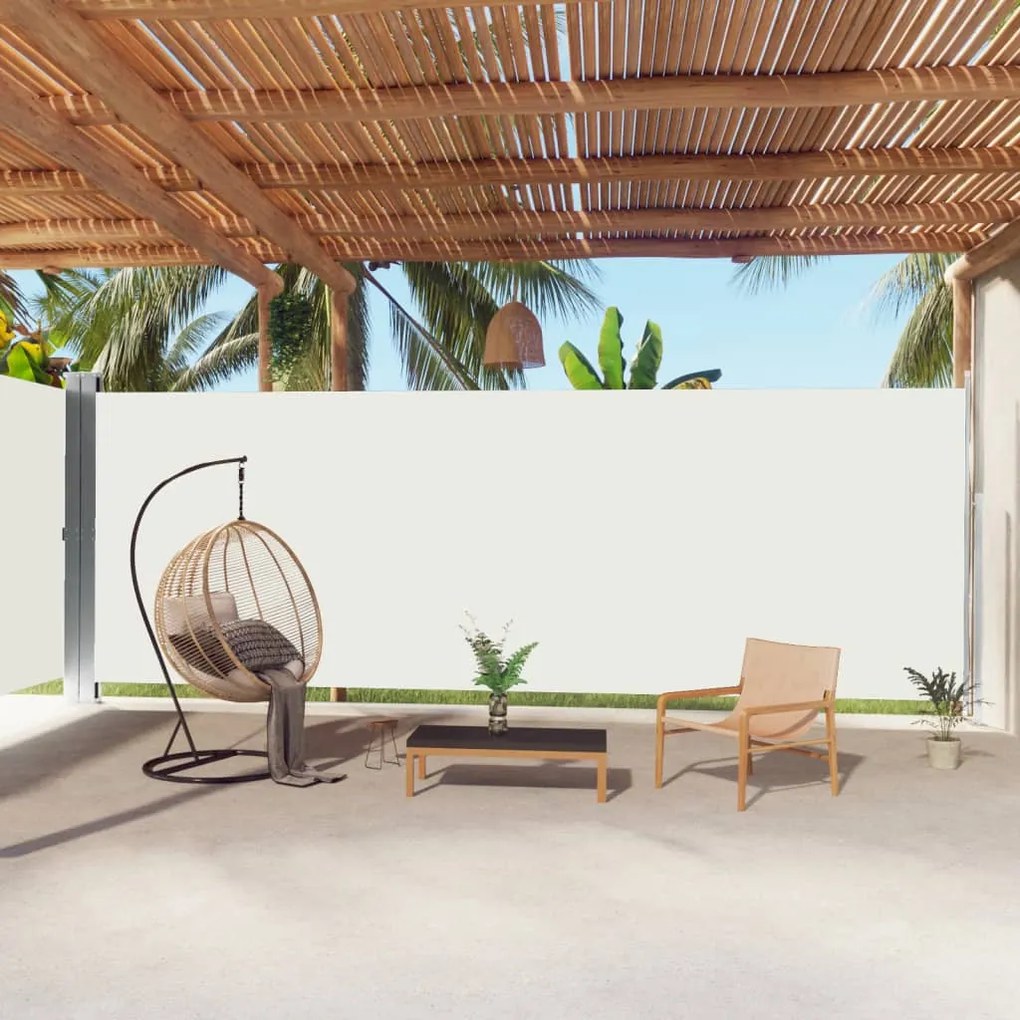 Tenda Da Sole Laterale Retrattile Crema 220x1000 Cm /
