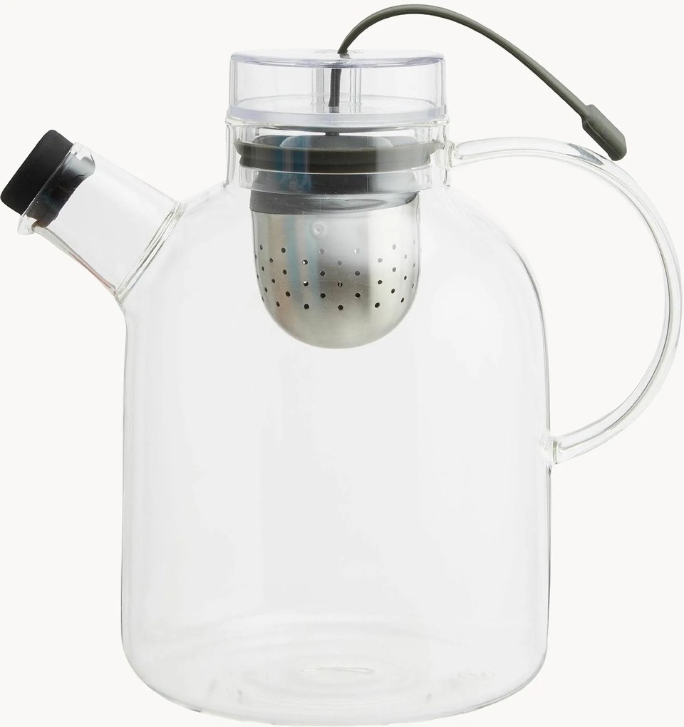 Teiera in vetro con infusore