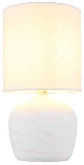 Globo 21739W - Lampada da tavolo MARBLE 1xE14/40W/230V bianco