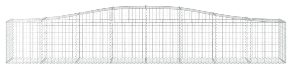 Cesti Gabbioni ad Arco 5 pz 400x50x60/80 cm Ferro Zincato