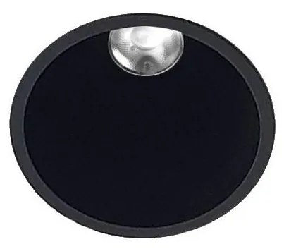 LED2-Lampada LED da bagno ZERO LED/10W/230V 4000K CRI 95 IP43 nero diametro 10,9cm