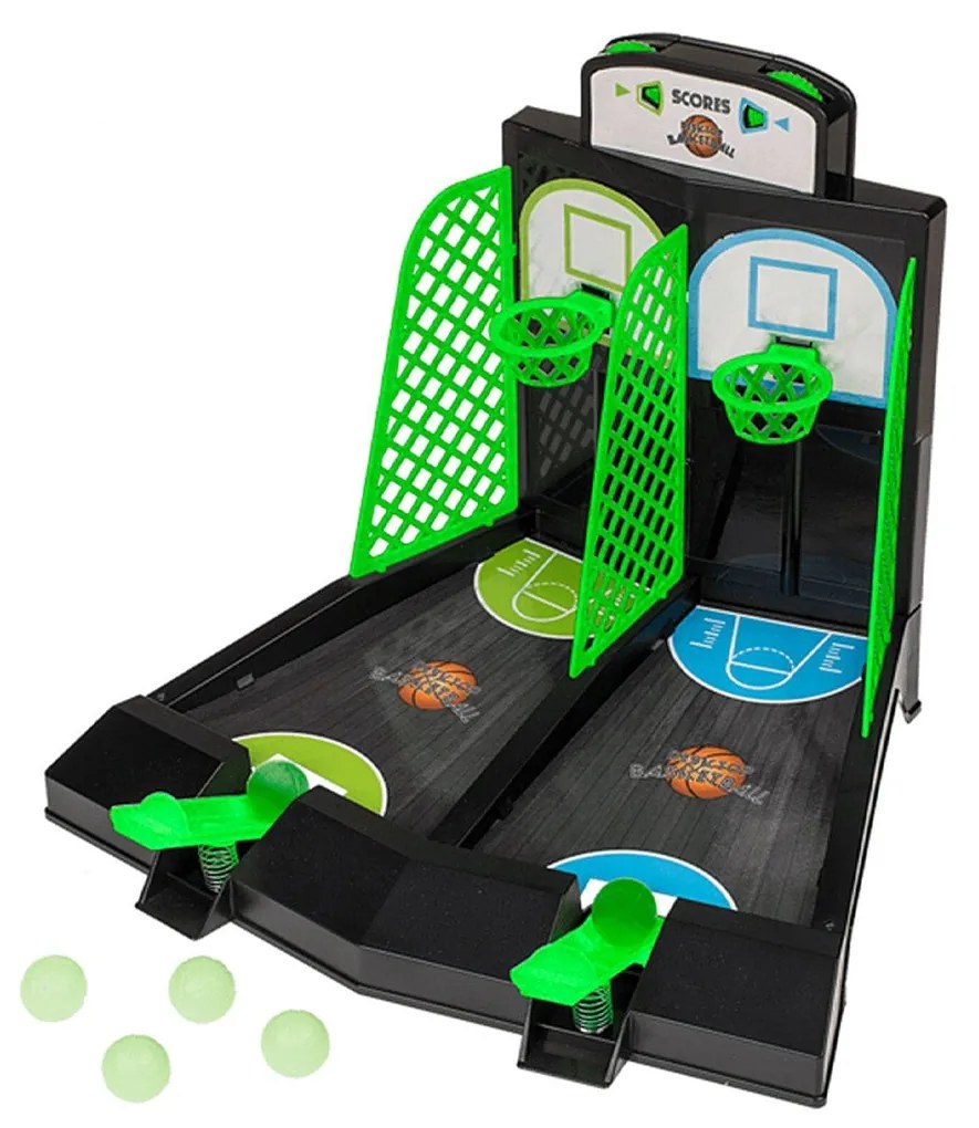 Mini Gioco Da Tavolo Basketball Fluorescente A 2 Giocatori