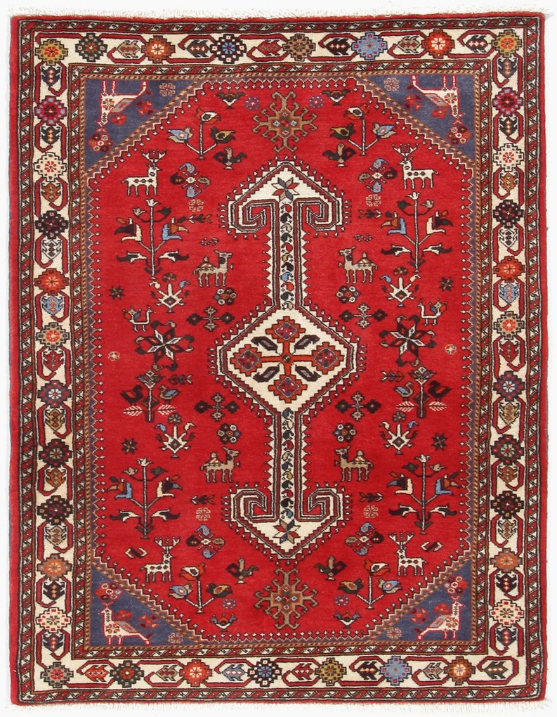 Nasrabad Tappeto 130x80 (Iran) Annodato A Mano