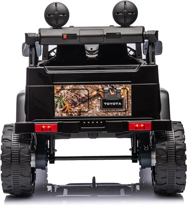 Macchina Elettrica per Bambini Fuoristrada Toyota Fj Cruiser 12V Telecomando Ruote in Gomma e Sedile in Pelle Nero e Mimetico...