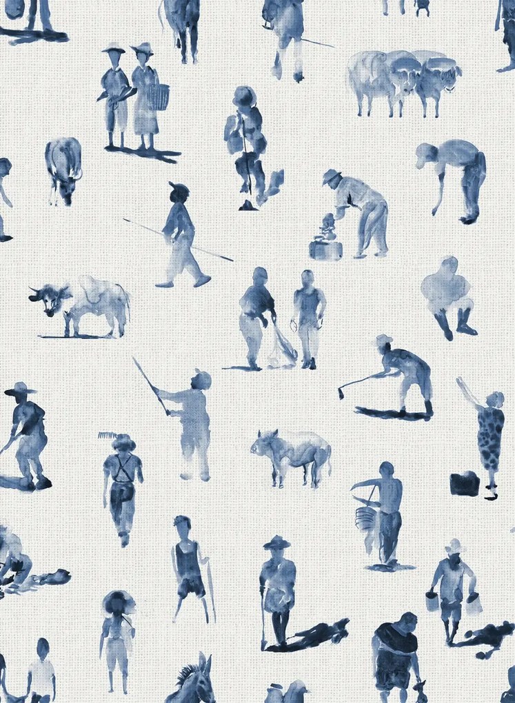 Coordonne Carta da parati Sineu - Indigo