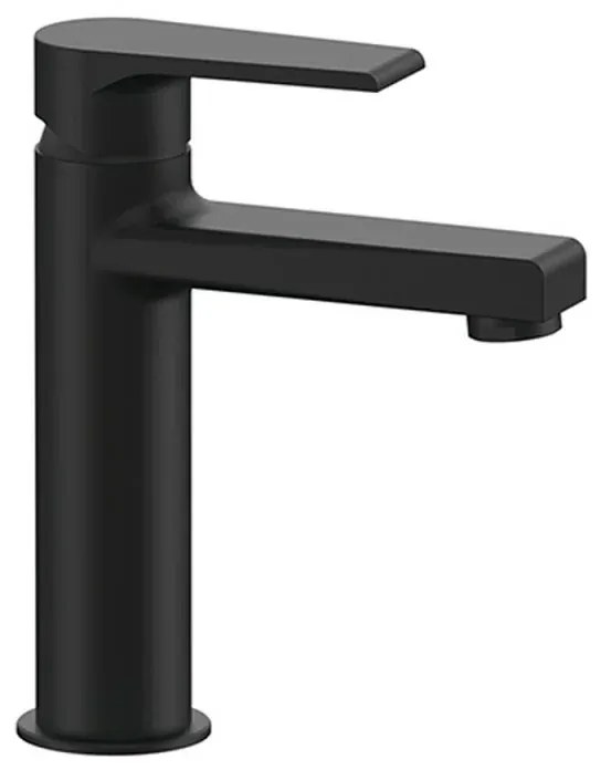 Miscelatore lavabo medio nero opaco Mariani serie Artic scarico incluso