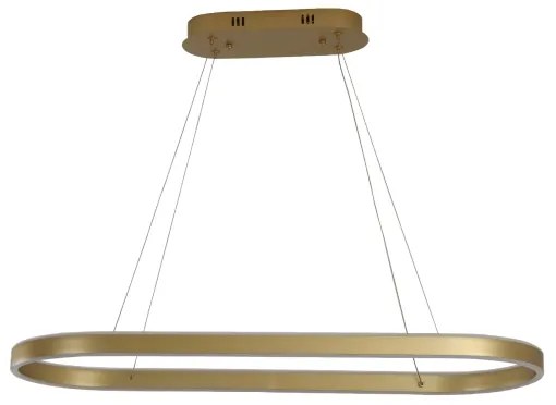 Brilagi - Lampadario LED sospeso su cavi PONDIE LED/44W/230V 80x30 cm oro