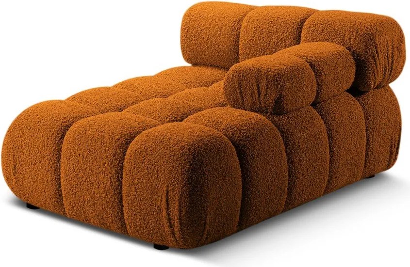 Modulo divano bouclé arancione (angolo destro) Bellis - Micadoni Home