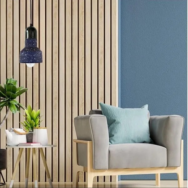 Lampadario a sospensione con filo TERRAZZO 1xE27/60W/230V diametro 12 cm nero