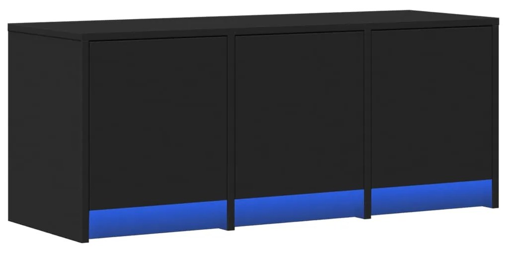 Mobile porta tv con led nero 97x34x40 cm in truciolato