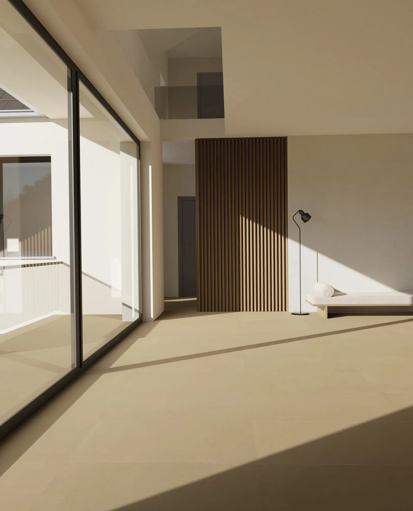 Gres Porcellanato Effetto Cemento Contemporaneo Tortora 60X60 - Eman575