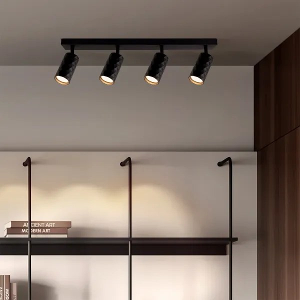 Brilagi - Faretto LED RGBW dimmerabile SELE DIAMANT 4xGU10/6W/230V nero