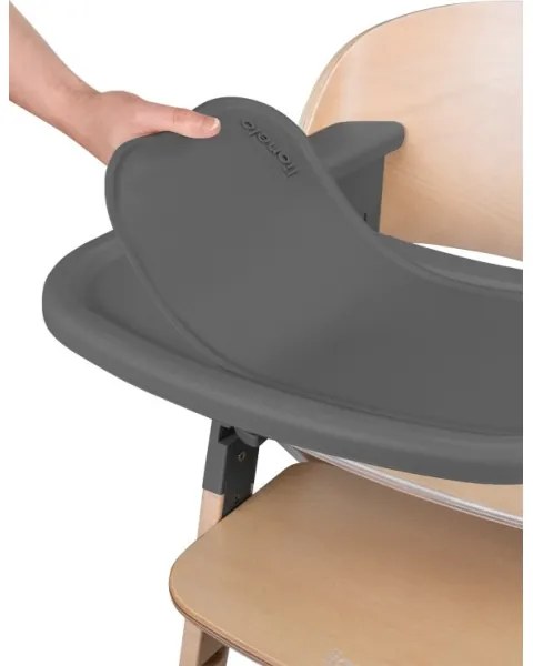 Lionelo - Seggiolina da pranzo 3 in 1 per bambini MEGAN Grey Wood