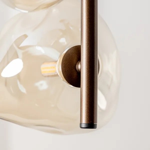 BRILAGI - Lampadario sospeso a cavo VULCANO 3xG9/8W/230V bronzo/beige fumé