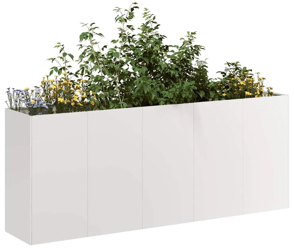 Fioriera 200x40x80 Cm İn Acciaio Inox /