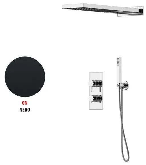 Kit incasso doccia Soffio c/GBOX nero