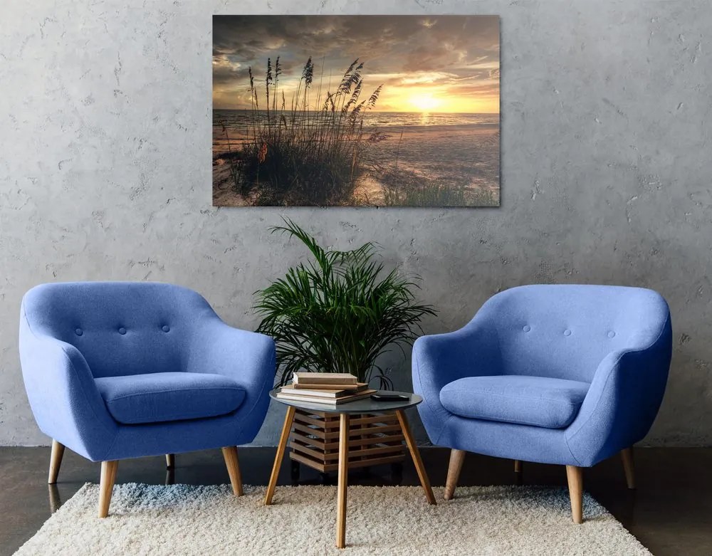 Quadro su tela – Tramonto sulla spiaggia