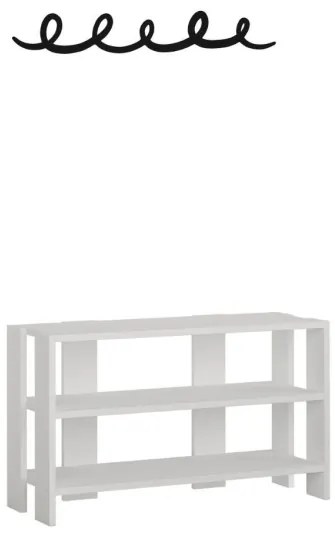 Ingresso scarpiera Tono bianco con appendiabiti nero