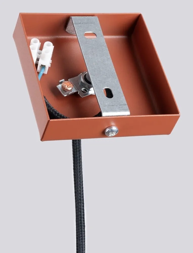 Lampadario color mattone Fideus – Sollux