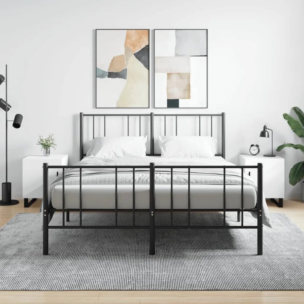 Comodini 2 Pz Bianchi 40x40x50 Cm İn Legno Multistrato /