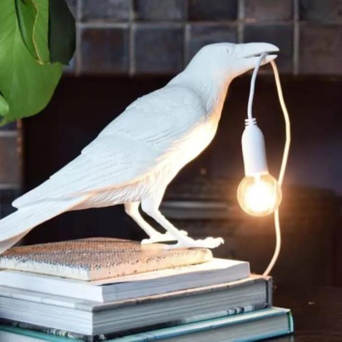 Seletti bird lamp in attesa bianco