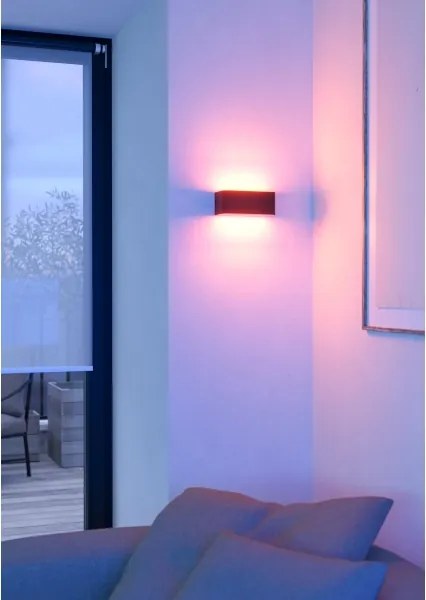 Eglo 901956 - Applique da parete per esterni LED RGBW dimmerabile SANIA-Z LED/10W/230V IP55, nero