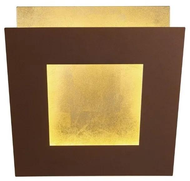 DALIA led wall lamp 24w 3000k Corten +Gold