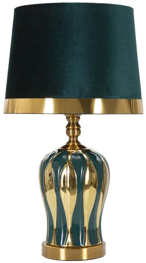 Lampada da Tavolo Elegante Blu e Oro ø 30x53 cm