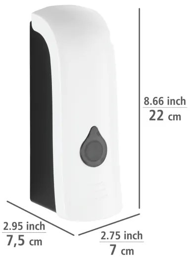 WENKO 24588100-Dispenser di sapone RANERA 740 ml bianco/nero