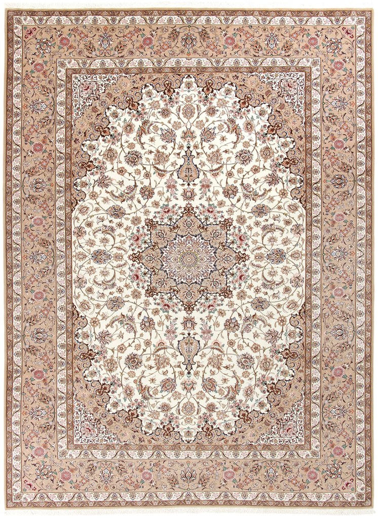 Isfahan Tappeto 270x350 (Iran) Annodato A Mano