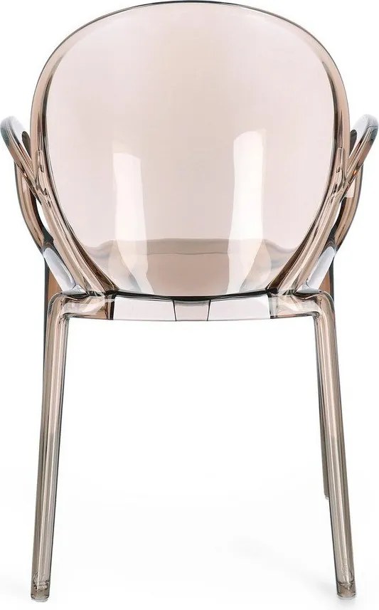 Sedia da esterno marrone chiaro in plastica Camilla – Bizzotto