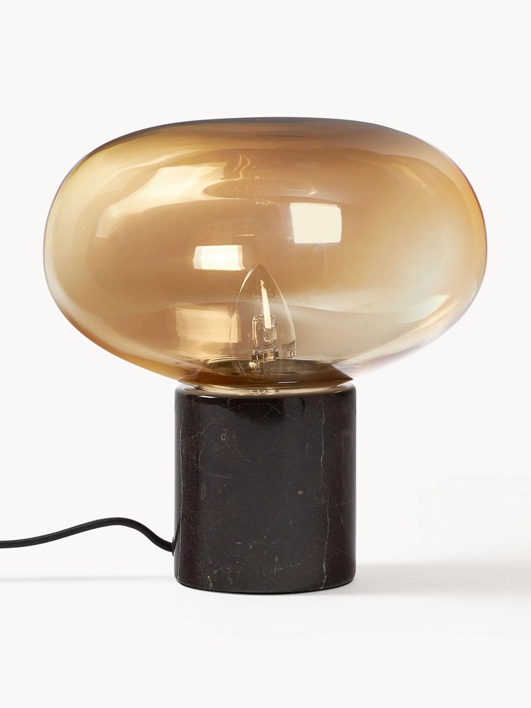 Lampada da tavolo piccola con base in marmo Alma