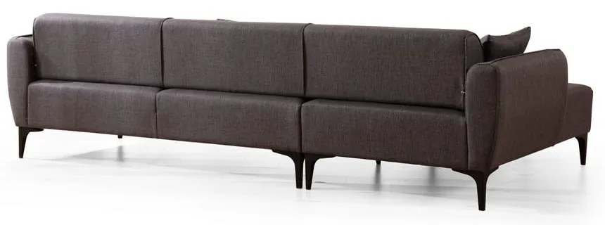 Divano angolare grigio scuro , angolo sinistro - Belissimo - Balcab Home