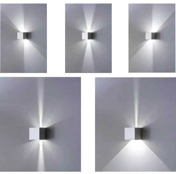 Hotshot ISYLUCE bianco mm100x100x100 LED 16W 4000K fasci regolabili IP54