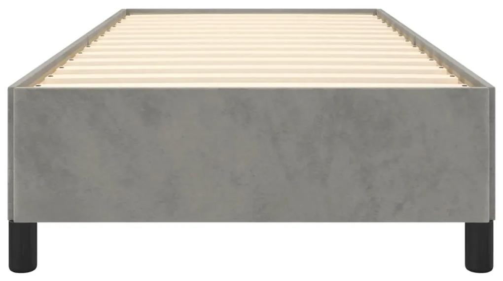 Giroletto grigio chiaro 80x200 cm in velluto