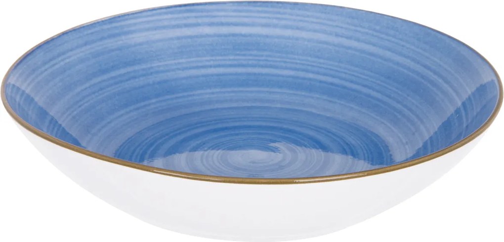 Piatto fondo porcellana blu 20,2 cm Petali