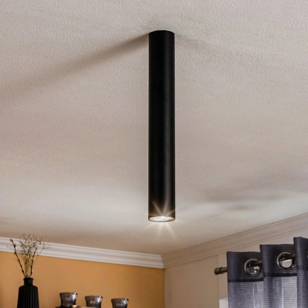 Nowodvorski Lighting Faretto da soffitto Eye, altezza 40 cm, nero
