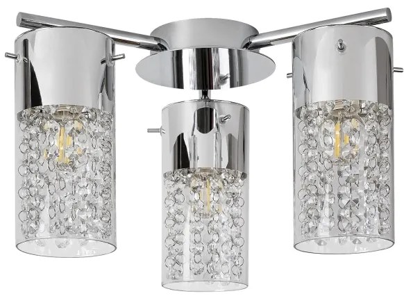 Rabalux 2195 - Plafoniera da bagno NIAGARA 3xE14/40W/230V IP44