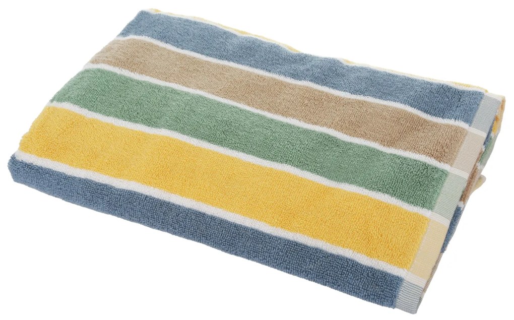 Telo doccia cotone 70x140 cm righe blu